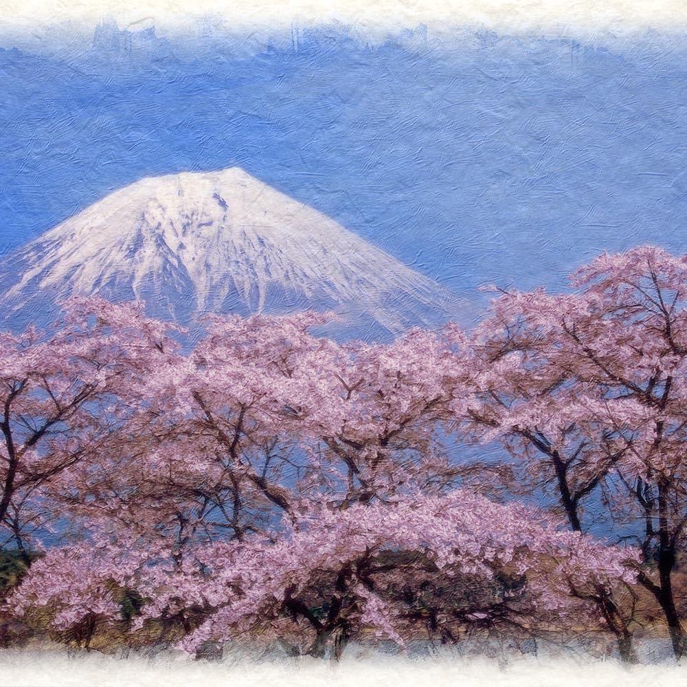 ポストカードプリント ━ 結ふ ━ 木製パネル 和紙 絵画 日本画